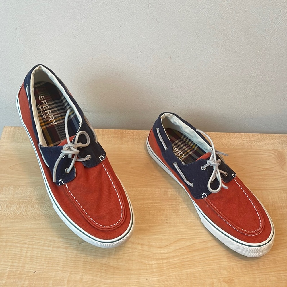 Sperry Top-Sider Bahama II Two Tone Canvas Boat Shoes- New